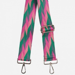 Bag Strap - Pink Chevron (GOLD HARDWARE)